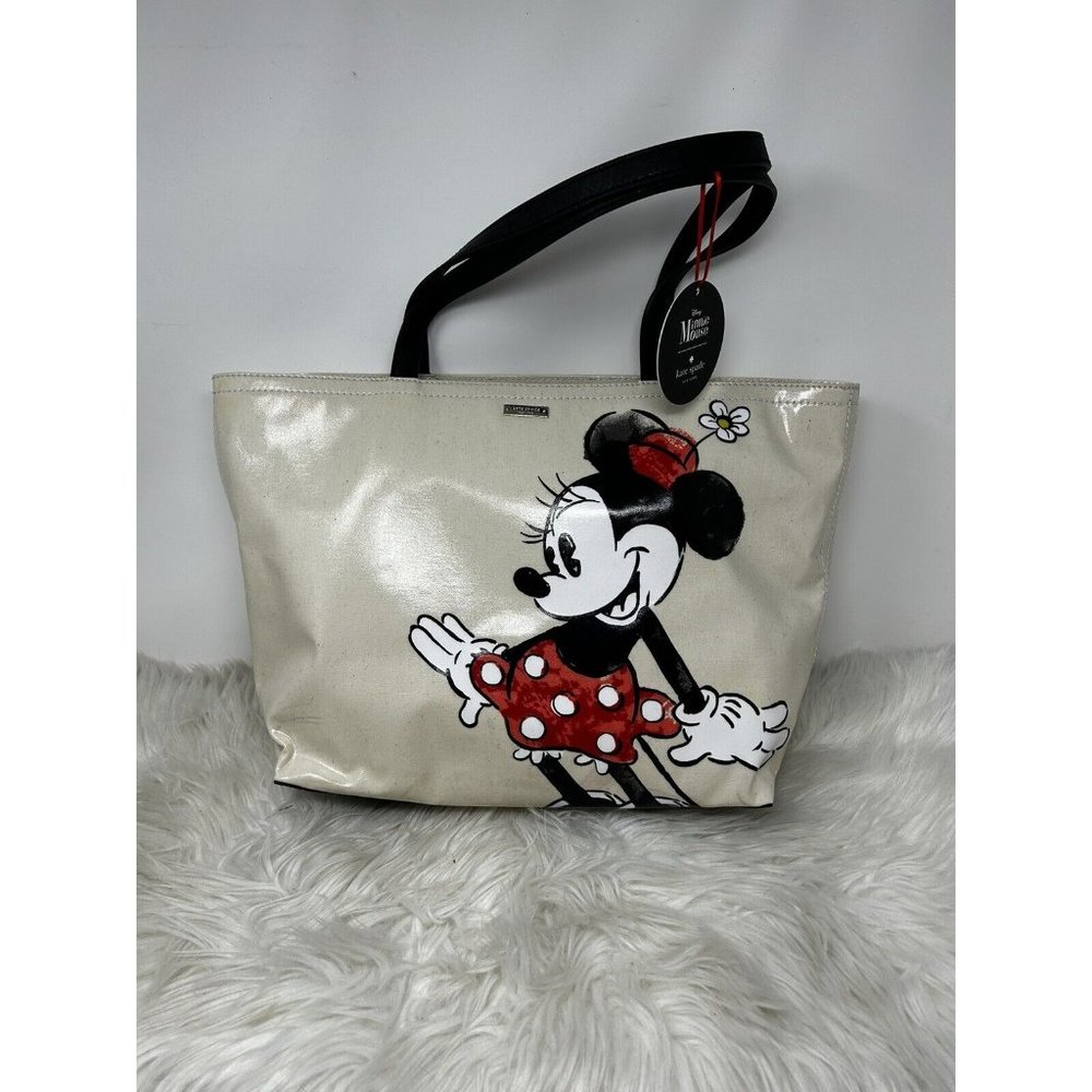 Disney Kate Spade Minnie Mouse Mickey Francis Tote Bag Purse Disney *Flaw